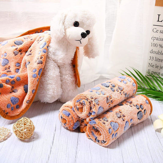 HKM-9045821 Cozy Coral Fleece Pet Blanket for Dogs and Cats - Multiple Colors and Sizes Available