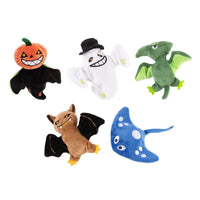 HKM-9046589 Rechargeable Plush Electric Cat Toy with Swinging Wings - Halloween Bat and Naughty Pumpkin Designs