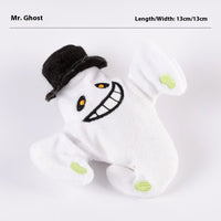 HKM-9046589 Rechargeable Plush Electric Cat Toy with Swinging Wings - Halloween Bat and Naughty Pumpkin Designs