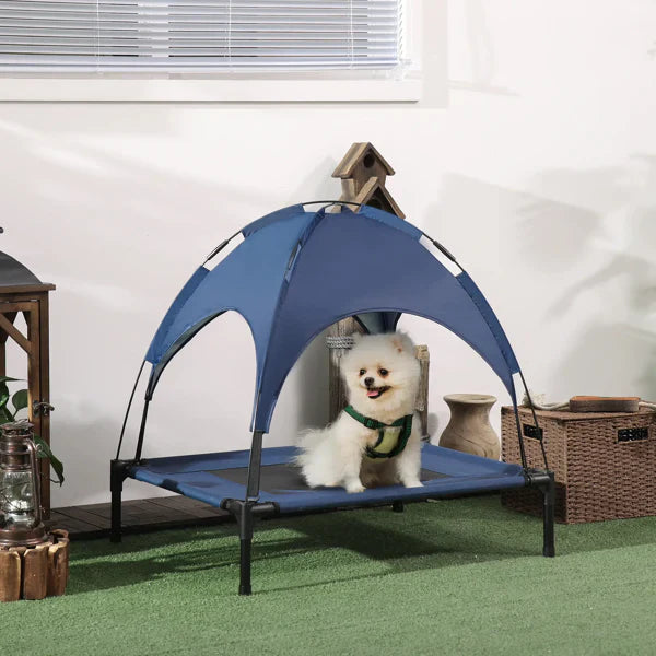 HKM-9046973 Elevated Dog Cot with Cooling Fabric for Comfort and Relaxation