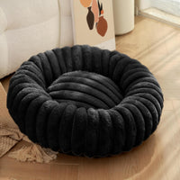 HKM-9049021 Long Plush Round Cat Nest & Dog Bed ¨C Winter Warm Soft Pet Sleeping Mat in Various Sizes and Colors