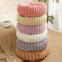 HKM-9049021 Long Plush Round Cat Nest & Dog Bed ¨C Winter Warm Soft Pet Sleeping Mat in Various Sizes and Colors
