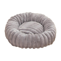 HKM-9049021 Long Plush Round Cat Nest & Dog Bed ¨C Winter Warm Soft Pet Sleeping Mat in Various Sizes and Colors