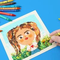 HKM-904915 Non-Toxic Mini Crayon Set for Kids - Available in 6, 8, 12, or 24 Colours