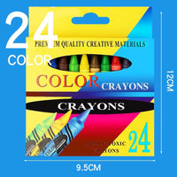 HKM-904915 Non-Toxic Mini Crayon Set for Kids - Available in 6, 8, 12, or 24 Colours