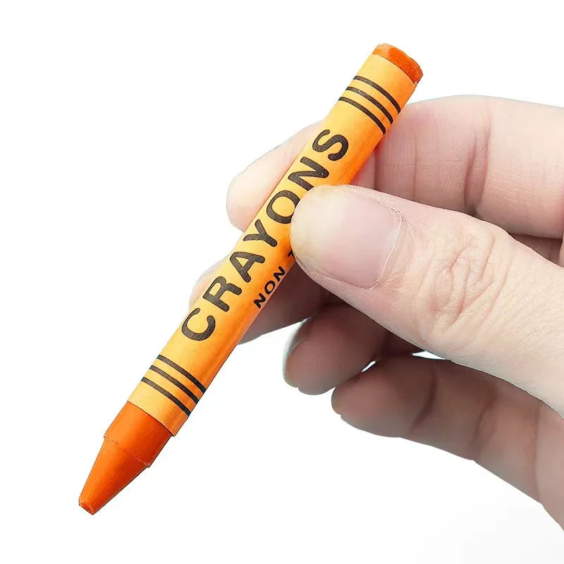 HKM-904915 Non-Toxic Mini Crayon Set for Kids - Available in 6, 8, 12, or 24 Colours