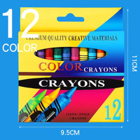 HKM-904915 Non-Toxic Mini Crayon Set for Kids - Available in 6, 8, 12, or 24 Colours