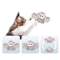 HKM-9049789 Owl Cat Teaser Stick with Sea Mother Fur and Cat Mint for Interactive Play