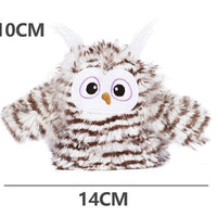 HKM-9049789 Owl Cat Teaser Stick with Sea Mother Fur and Cat Mint for Interactive Play