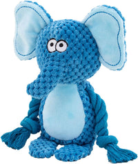 HKM-9052221 Interactive Plush Dog Squeaker Toy with Crinkle Paper and Cotton Rope for Small to Medium Dogs