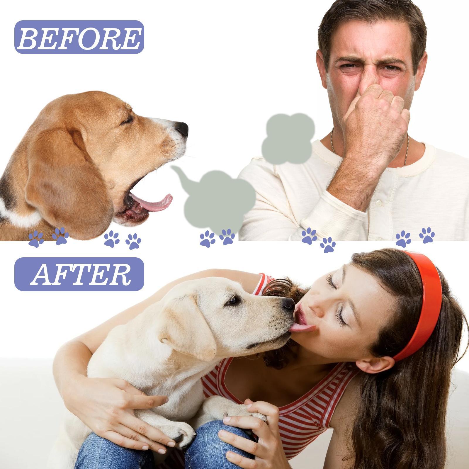 HKM-9052605 Pet Oral Cleaning Spray with Natural Tea, Licorice, and Mint Extracts for Fresh Breath and Gum Health