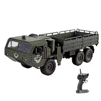 HKM-905363 2.4G Remote Control Six Wheel Drive Military Vehicle with Lights for Kids
