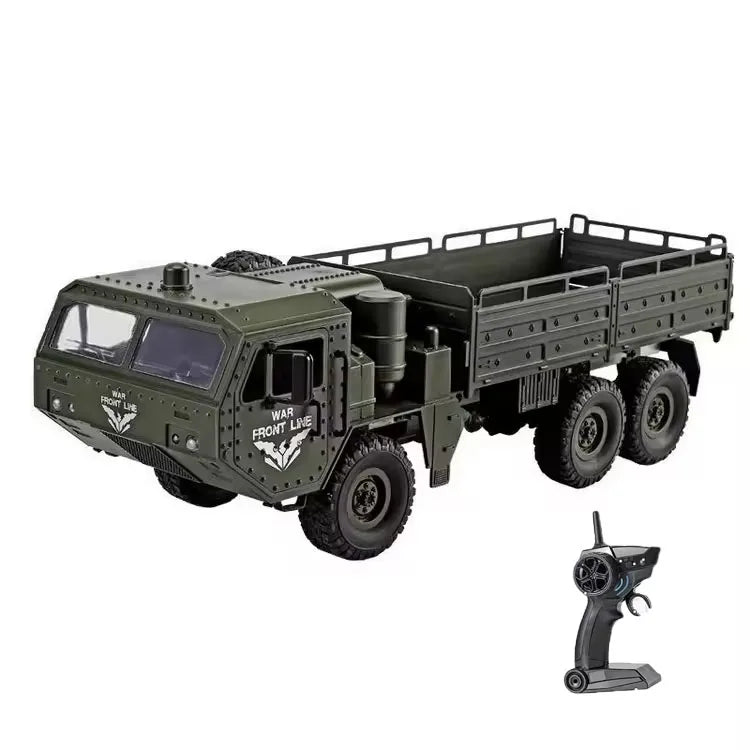 HKM-905363 2.4G Remote Control Six Wheel Drive Military Vehicle with Lights for Kids