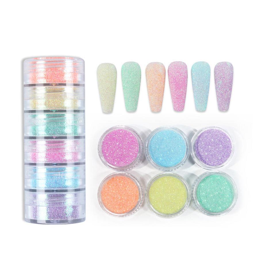 HKM-905427 Colorful Woolen Sweater Set in Pink - Six Bottles of Powdered Texture
