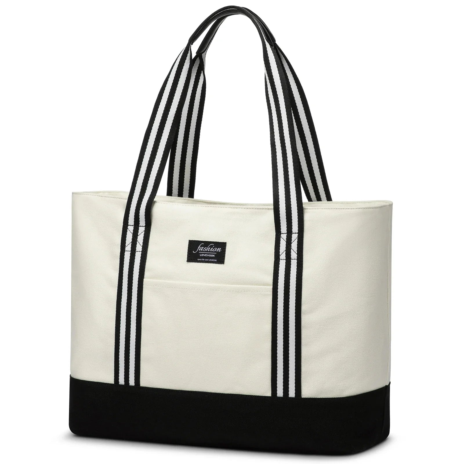 HKM-905491 Custom Fashion Canvas Laptop Bag for Women - Large Capacity Handbag for School and Business (15.6in, 17in)