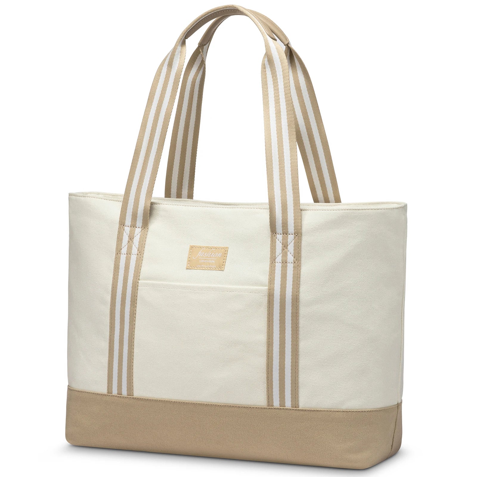 HKM-905491 Custom Fashion Canvas Laptop Bag for Women - Large Capacity Handbag for School and Business (15.6in, 17in)
