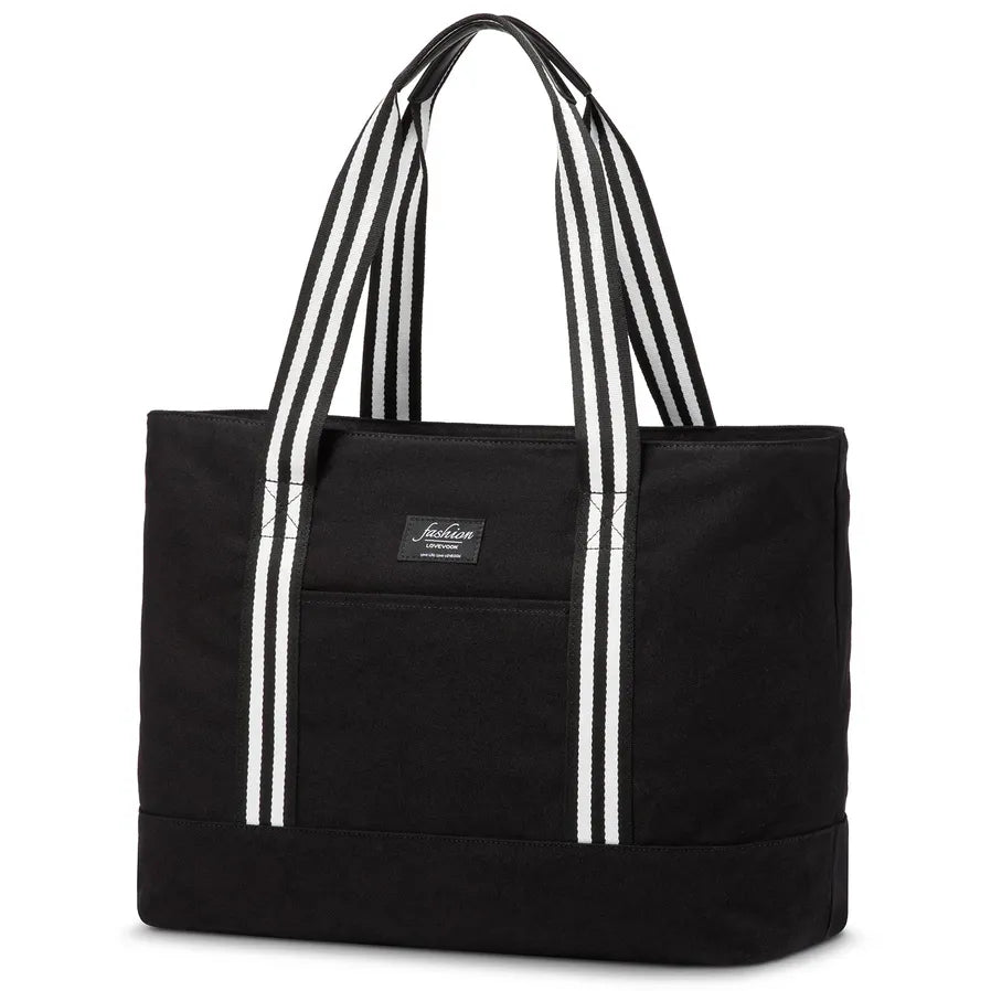 HKM-905491 Custom Fashion Canvas Laptop Bag for Women - Large Capacity Handbag for School and Business (15.6in, 17in)