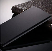 HKM-905491 Slim Black Alloy Power Bank - Mini Ultra-thin Design, Compact Size 139MM x 66MM x 15MM