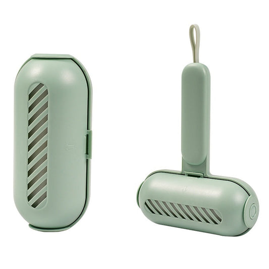 HKM-9056317 Portable Washable Hair Collector with Eco-Friendly Handle in Light Green and White Gold