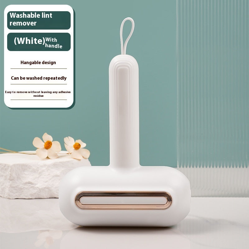 HKM-9056317 Portable Washable Hair Collector with Eco-Friendly Handle in Light Green and White Gold