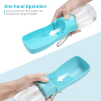 HKM-9057981 Portable Dog Water Bottle with Leak-Proof Design, Foldable Pet Water Dispenser for Small to Large Dogs