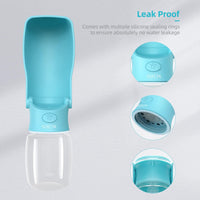 HKM-9057981 Portable Dog Water Bottle with Leak-Proof Design, Foldable Pet Water Dispenser for Small to Large Dogs