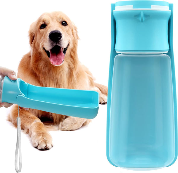 HKM-9057981 Portable Dog Water Bottle with Leak-Proof Design, Foldable Pet Water Dispenser for Small to Large Dogs