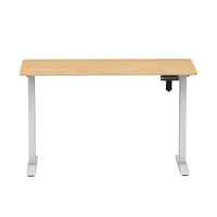 HKM-905811 Electric Height Adjustable Sit and Stand Desk with White Frame