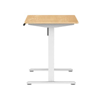 HKM-905811 Electric Height Adjustable Sit and Stand Desk with White Frame