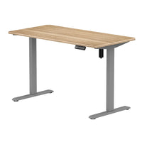 HKM-905811 Electric Height Adjustable Sit and Stand Desk with White Frame