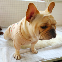 HKM-9058493 Cozy Acrylic Two-Legged Pet Sweater for Autumn and Winter in Pearl Milk Tea Color
