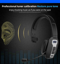 HKM-905939 Wireless Noise Cancelling Headset with Mute Microphone for Mobile Use and Office Communication