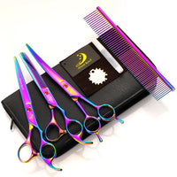 HKM-906003 Premium Pet Grooming Scissors with 6CR13 Steel and Durable 304 Handle