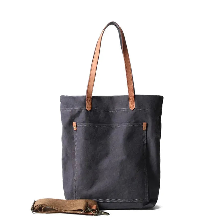 HKM-906003 Women's Canvas Crossbody Shopping Tote Bag - FX7096, 29x12x39cm