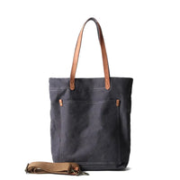 HKM-906003 Women's Canvas Crossbody Shopping Tote Bag - FX7096, 29x12x39cm
