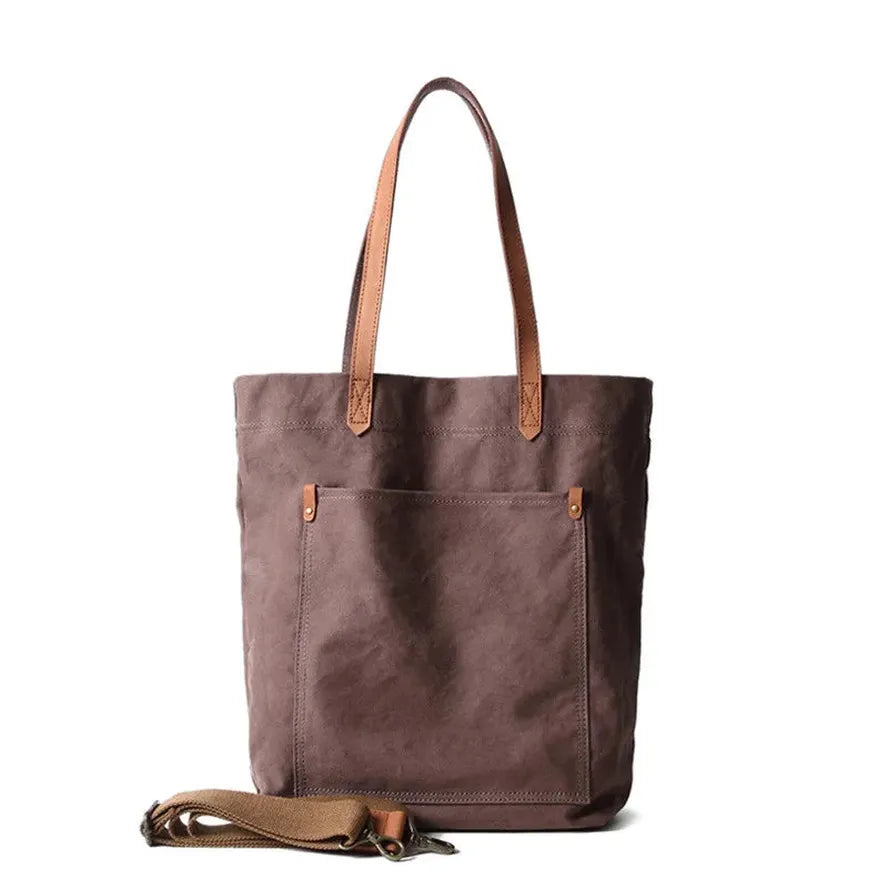 HKM-906003 Women's Canvas Crossbody Shopping Tote Bag - FX7096, 29x12x39cm
