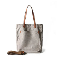 HKM-906003 Women's Canvas Crossbody Shopping Tote Bag - FX7096, 29x12x39cm