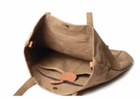 HKM-906003 Women's Canvas Crossbody Shopping Tote Bag - FX7096, 29x12x39cm