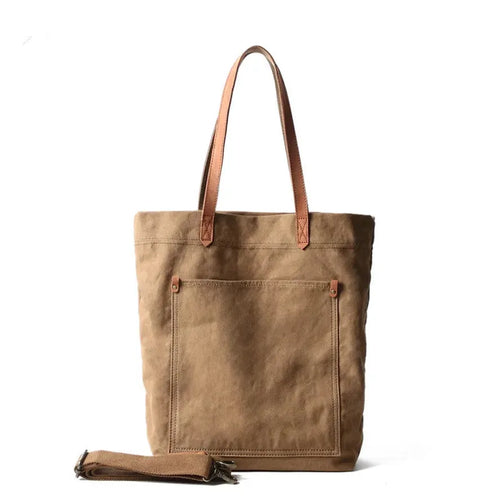HKM-906003 Women's Canvas Crossbody Shopping Tote Bag - FX7096, 29x12x39cm