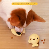 HKM-9060157 Fish-Shaped Slow Feeder Dog Treat Dispenser Toy – Durable Silicone Chew Toy for Boredom Relief and Teeth Cleaning