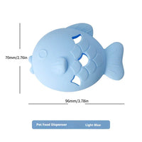 HKM-9060157 Fish-Shaped Slow Feeder Dog Treat Dispenser Toy – Durable Silicone Chew Toy for Boredom Relief and Teeth Cleaning