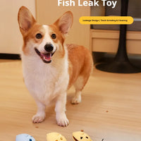 HKM-9060157 Fish-Shaped Slow Feeder Dog Treat Dispenser Toy – Durable Silicone Chew Toy for Boredom Relief and Teeth Cleaning