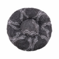 HKM-9060541 Plush Round Cat Litter Kennel - Soft Cloth Pet Nest in 40cm and 50cm Sizes