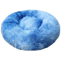 HKM-9060541 Plush Round Cat Litter Kennel - Soft Cloth Pet Nest in 40cm and 50cm Sizes