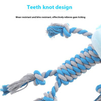 HKM-9061309 Animal-Shaped Plush Dog Toy for Molar Chewing - Bite-Resistant Hippo, Giraffe, Elephant, and Duck