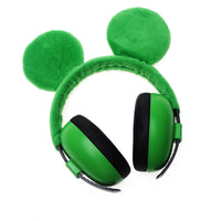 HKM-906131 Children's Soundproof Flannel Earmuffs – Stylish Anti-Noise Protection in Fox, Frog, or Giraffe Design