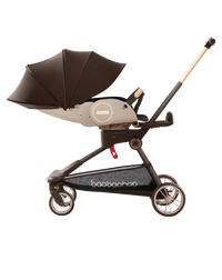 HKM-906131 Compact Travel Stroller with Reversible Handle and 360° Mobility for Newborns