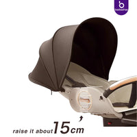 HKM-906131 Compact Travel Stroller with Reversible Handle and 360° Mobility for Newborns