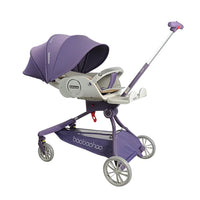 HKM-906131 Compact Travel Stroller with Reversible Handle and 360° Mobility for Newborns