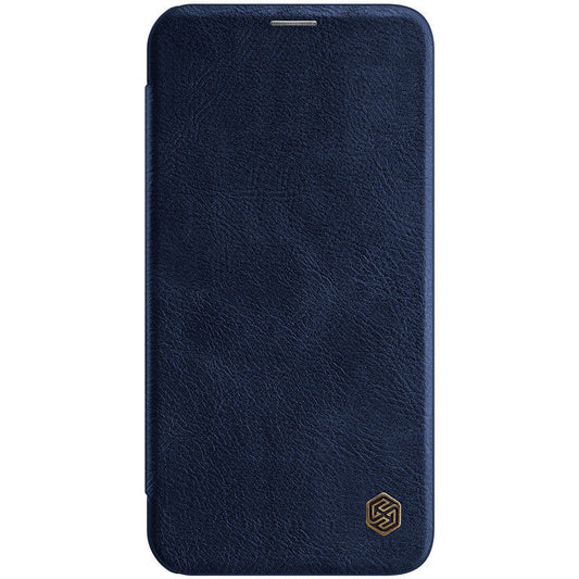 HKM-906195 Nalkin Qin Series Flip Leather Case for iPhone 12 Pro Max - Solid Color Business Style